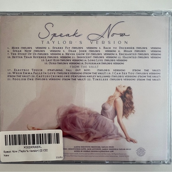 2CDS-TAYLOR SWIFT CD'S 1989 (Taylors Version) SPEAK NOW (Taylors Version) SEALED - Picture 7 of 7